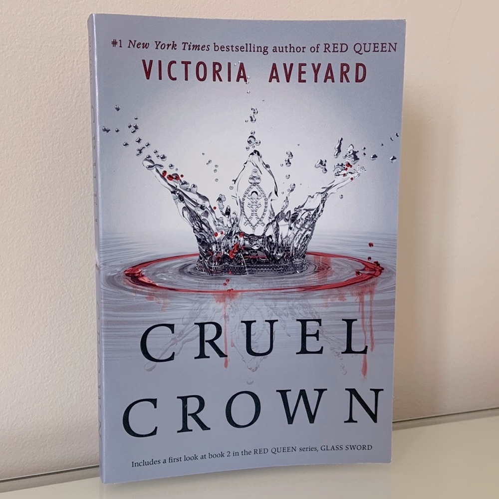 Cruel Crown By Victoria Aveyard paperback book The Red Queen novella YA fantasy